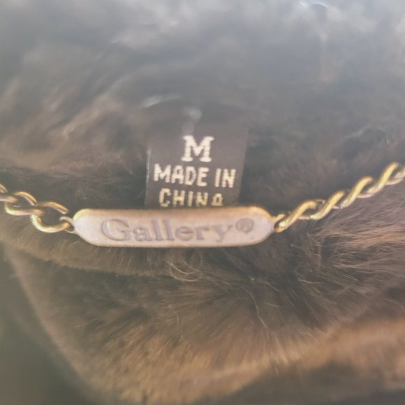 EUC Vintage J. Gallery faux fur/pig suede leather coat - Picture 4 of 4